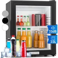 Klarstein Brooklyn Minibar 23 Liter Klasse E schwarz Glas 0dB Schwarz