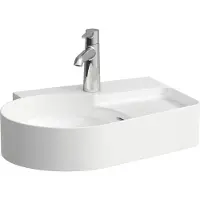 Laufen Waschtisch VAL 530x400mm LCC we mit Überlauf 1 Hahnloch