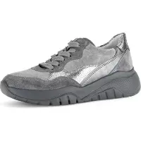 Gabor Shoes Sneaker Low - Grau Leder/Synthetik : Normal : 38.5 Größe: 38.5 Weite: Normal