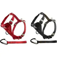 Kurgo Tru-Fit-Smart Harness Geschirr (incl.Sicherheitsgurt), Farbe:Grau, Größe:L
