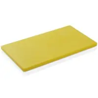WAS Germany - HACCP Schneidbrett, 60 x 40 x 2 cm, gelb, Polyethylen