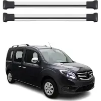 Omtec Dachträger Gepäckträger für Mercedes Citan 2012-2021 Relingträger Alu Silber 2x