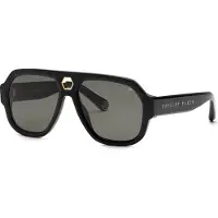 Philipp Plein SPP143 Nero lucido 58/16/150 Herren Sonnenbrillen