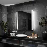 Alasta Badspiegel mit LED Beleuchtung - Roma - 80 cm, 80 cm