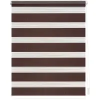 Lichtblick Duo Rollo Klemmfix, ohne Bohren Dunkelbraun, 100 cm, 100 cm x 150 cm (B x L) KDR.100.150.18