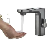OEM Badezimmer Waschbecken Wasserhahn, intelligenter Doppelsensor, Warm-Kalt-Wasser-Mischer
