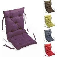 Sunnypillow Bankauflage Stuhlkissen Bankkissen 50 x 50 x 50 cm Sitzkissen und Rückenkissen für Hollywoodschaukel Polsterauflage Auflage - Violett