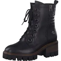 Marco Tozzi by Guido Maria Kretschmer Fashion Damen Stiefelette Boots Stiefel, Größe:EUR 39, Farbe:Schwarz (Black Antic)