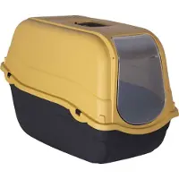 Laroy Duvo+ Katzentoilette Romeo Eco gelb/dunkelgrau, Maße: 57 x 39 x 41 cm