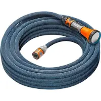 Markenlos Robuste Gartenschlauch 1/2 Zoll - 15 m - wetterbeständig - Textilgewebe