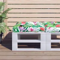 vidaXL Möbel Palettenkissen Mehrfarbig 50x50x12 cm Stoff - Gartenmöbelauflagen 360442