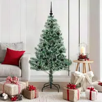 Prolenta Maison Exclusive - Künstlicher Weihnachtsbaum beschneit mit LED Licht 150 cm