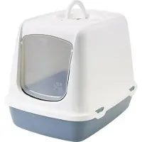 Nobby Katzentoilette "Oscar" blau-weiß 50 x 37 x 39 cm