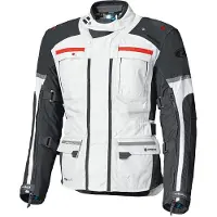 Held Carese Evo GTX Motorrad Textiljacke, hellgrau/rot, B-XL