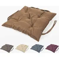 Sunnypillow Bankauflage Stuhlkissen Bankkissen 60 x 60 cm Sitzkissen für Hollywoodschaukel Polsterauflage Auflage für Gartenbank viele Farben und Größen zur Auswahl Braun