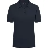 James & nicholson Hochwertiges Polohemd mit Armbündchen navy, Gr. M