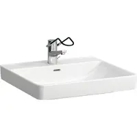 Laufen PRO Liberty Waschtisch, barrierefrei, 1 Hahnloch, mit Überlauf, 600x550mm, H8119500001041