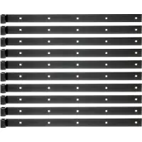 Alberts 862671 Ladenband, gerade, Abschluss gerade, schwarz, Rolle Ø14 mm, Größe 600 x 35 mm, 10er Set