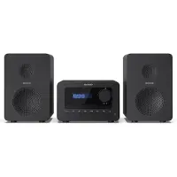 Sharp TOKYO DAB+ HI-FI Micro System, Heim-Audio-Mikrosystem, Schwarz, 40 W, 2-Wege, Kabellos, DAB, FM