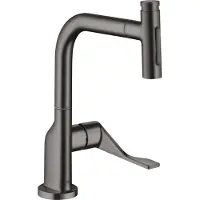 Hansgrohe Einhebel-Spültischmischer AXOR CITTERIO DN 15 Ausziehbrause brushed black chrome brushed black chrome
