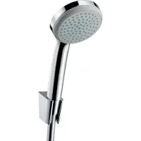 Hansgrohe Brausenset Croma 100 1jet / Porter S Chrom mit Brauseschlauch 1250mm