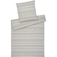 Elegante Halbleinen-Bettwäsche-Garnitur Flair Farbe Natural Größe 240x220+2x80x80