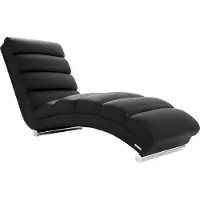Miliboo - Liegestuhl/Design-Stuhl TAYLOR Schwarz