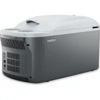 Medion Kühlbox 2in1 Kühlen und Wärmen (16 Liter, mobile elektrische Auto Kühlbox , Thermo-elektrisch, Mini Kühlschrank, 2in1 Anschluss 230V & 12V, Tragegurt, für Urlaub, Camping und Reisen, MD13100)
