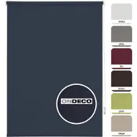 Ondeco Tageslichtrollo Klemmträger ohne Bohren Farbe: Dark-Blue, Größe: 120x160 cm