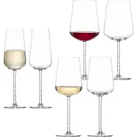 Zwiesel Glas Glas JOURNEY Bordeaux, Weißwein & Champagner Gläserset 6-tlg.