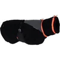 Non-Stop Dogwear Hundejacke Trekking Fleece Jacket schwarz/orange, Größe: 27