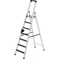 Proregal Stufen-Stehleiter einseitig begehbar mit clip-step 7 Stufen