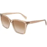 Liu Jo LJ818S Damen-Sonnenbrille Vollrand Eckig Kunststoff-Gestell, beige
