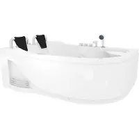 AcquaVapore Whirlpool Topausstattung Pool Badewanne Eckwanne Wanne W23H-R 120x182cm