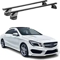 Menabo Dachträger Grundtäger für Mercedes CLA C117 2013-2019 75kg Stahl Schwarz