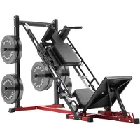 Vevor Beintrainer Beinpresse Hack-Squat-Maschine Kombination (40° / 45° / 50° Rückenlehne) mit Gewichtsaufbewahrung