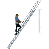 Facal S15/21 Regaleinhängeleiter ohne Traverse Aluminium S600 6 Stufen