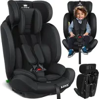 Kidiz Autokindersitz Kinderautositz Gruppe 1+2+3 9-36 kg 5-Punkt-Sicherheitsgurt, Autositz, Kindersitz, Einstellbare Kopfstütze | Mitwachsende Sitzerhöhung 1-12 Jahre, Stabil und Sicher