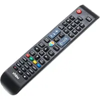 VHBW Fernbedienung kompatibel mit Samsung UA50JU6400S, UA48J6200AK, UA40J6200AW, UA32J5500AK, UA55JU6400S Fernseher, TV - Ersatzfernbedienung