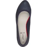 s.Oliver Damen Pumps sportlich Blockabsatz runde Form 5-22301-41, Größe:40 EU, Farbe:Blau