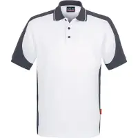 Hakro Polo-Shirt Contrast Performance, weiß, Uni-Größe: S
