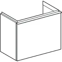 Geberit iCon Unterschrank für Handwaschbecken, 1 Schublade, 52x41,5x30,7 cm, 502302, 502.302.01.2, Farbe: Front/Korpus: weiß/lackiert hochglänzend, Griff: glanzverchromt