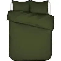 Essenza Satin Bettwäsche-Garnitur Minte Farbe Moss Größe 155x220+80x80
