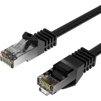 Flexline RJ45 Netzwerkkabel, Cat. 7, S/FTP, PUR, schleppkettentauglich, schwarz 30,00m