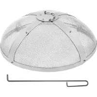 Vevor Funkenfang für Feuerschalen φ686 x 185 mm Feuerstellengitter Funkenschutz Edelstahl Funkenhaube 2-mm-Maschenlöcher Feuerschale Funkenschutzhaube Ideal für Feuerstellen Feuerschalen und Kaminen