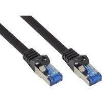 GOOD CONNECTIONS RNS Patchkabel SmartFLEX, Cat.6A, S/FTP, PiMF, halogenfrei, 500MHz, schwarz, 3m,