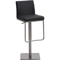 DELUKE Barhocker CARIN - Kunstleder Grau 42x44x86 cm Silber | Barstuhl Höhenverstellbar Mit Lehne Drehbar Tresenhocker Tresenstuhl Kneipenhocker Kneipenstuhl
