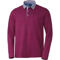 Franco Bettoni Herren Poloshirt mit Hemdkragen langarm, atmungsaktiv und pflegeleicht