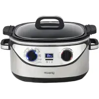 H.Koenig SLCOOK30 Slow Cooker 5,6 Liter, 7 Programme, Edelstahl