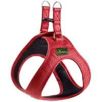Hunter Geschirr Love, Hund, Westengeschirr, XXS-XS, Rot, Leder, Einfarbig